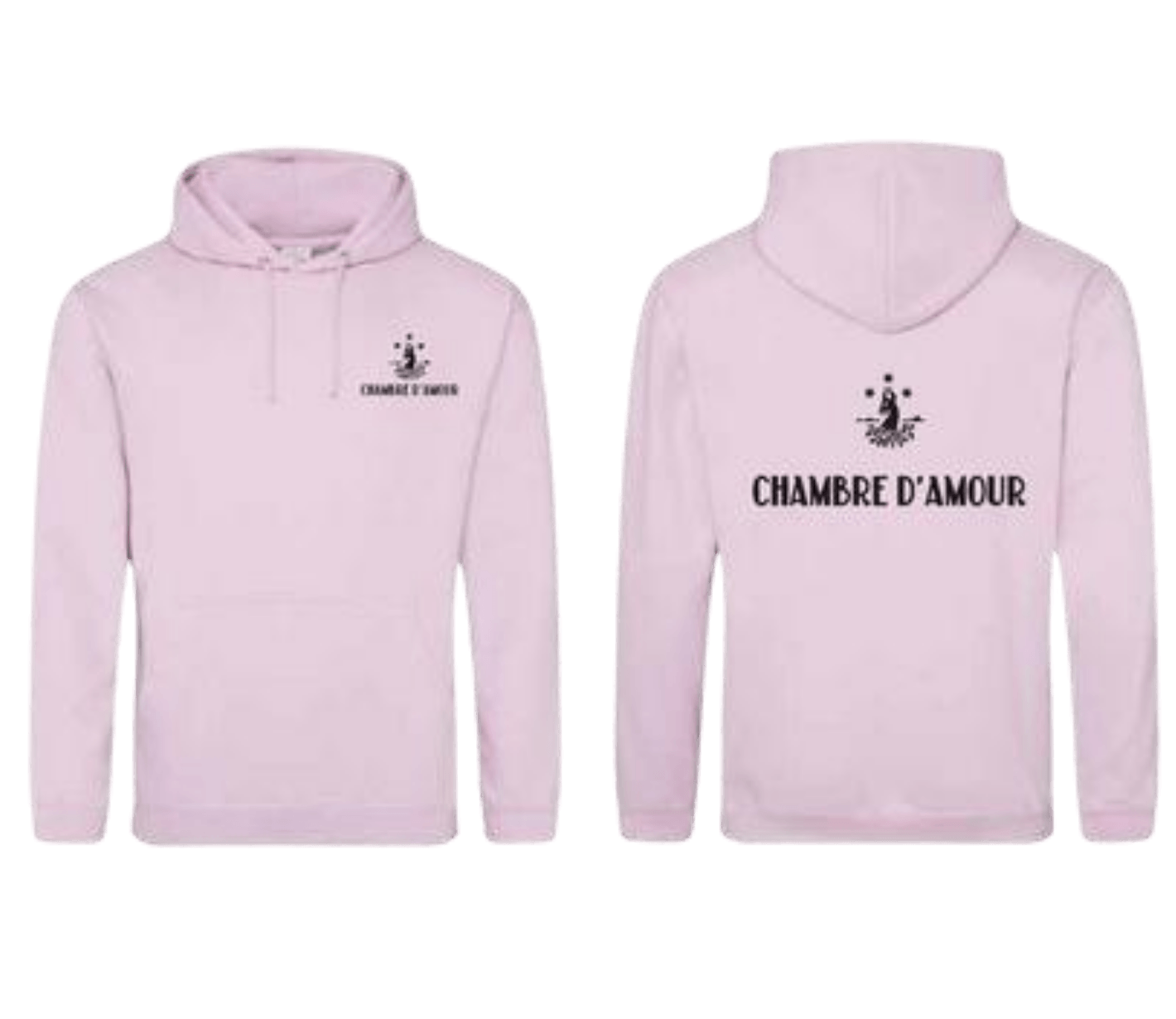 Sweat à capuche Chambre d'Amour rose XS